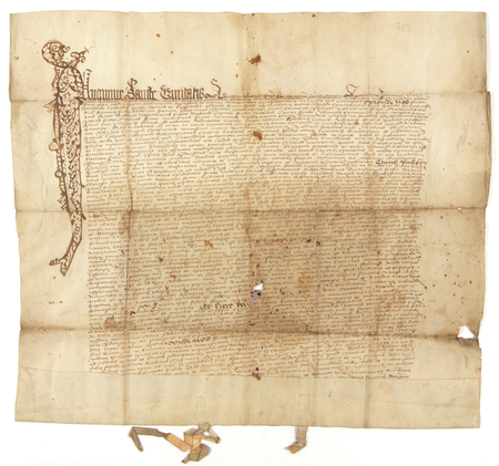 Dokument wydany w 1469 roku w Krakowie przez Mikołaja Bumilisa, magistra domu i szpitala św. Ducha w Krakowie,
w którym na prośbę wójta i pospólstwa wsi Krowodrza został zatwierdzony dokument z 1444 roku, mocą którego Jan,
magister domu i szpitala św. Ducha, oraz cały konwent Duchaków określili obowiązki chłopów wsi klasztornej Krowodrza
(Archiwum Narodowe w Krakowie, sygn. perg. 1120)