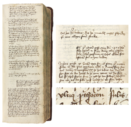 Z księgi testamentów obejmującej lata 1427–1623 strona 125 z wpisem z 1479 roku stwierdzającym, że Jan,
mieszczanin krakowski, złożył swoje zeznanie testamentowe w obecności rajców Ulryka Jeczimbergera, wówczas burmistrza,
Jana Gerstmana (nr 260) i Jana Klethnera (nr 278) – oraz powiększenie zapisu imienia i funkcji burmistrza
(Archiwum Państwowe w Krakowie, sygn. rkps 772, s. 125)