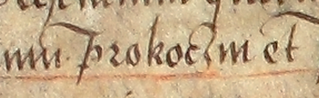 Dokument wydany w 1523 roku w Krakowie, w którym król Zygmunt [Stary] zatwierdził roczny czynsz 10 grzywien zapisany
wikariuszowi katedralnemu krakowskiemu Janowi Ossiekowi przez Mikołaja Kosseckiego z Kosocic i jego żonę Annę w zamian za
wypożyczenie 400 złotych ubezpieczonych na dobrach Prokocim i Piaski – oraz powiększenie zapisu nazwy wsi „Prokocim”
(Archiwum Narodowe w Krakowie, sygn. perg. 461)