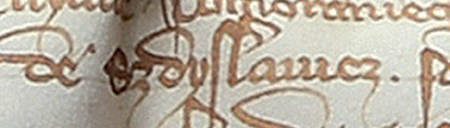 Dokument wydany w 1350 roku w Krakowie, w którym król Kazimierz [Wielki] stwierdził, że Czadro, dziedzic Zesławic,
sprzedał klasztorowi w Mogile czwartą część Zesławic za 100 grzywien – oraz powiększenie zapisu nazwy wsi „Zesławice”
(Archiwum Opactwa Cystersów w Mogile, sygn. dypl. perg. 78)