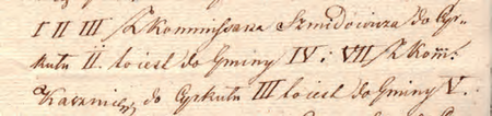 Z akt dotyczących nowej organizacji policji Wolnego Miasta Krakowa sporządzone
w 1838 r. pismo dyrektora policji do prezesa Senatu Rządzącego o obsadzeniu stanowisk
komisarzy cyrkułowych, w którym mowa o komisarzu Wincentym Kasznicy
(Archiwum Narodowe w Krakowie, sygn. WMK III-47B, s. 537)