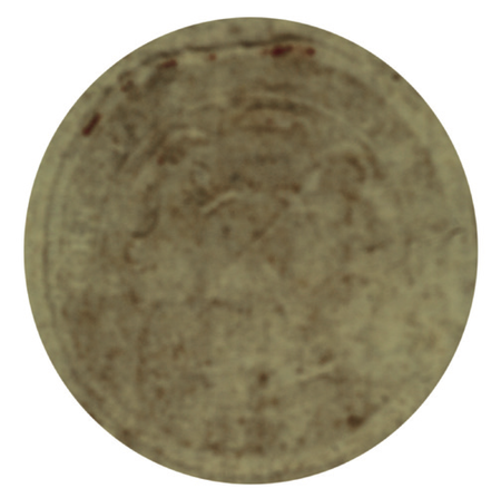 Pieczęć opłatkowa prepozyta kolegium mniejszego Akademii Krakowskiej z godłem uniwersytetu, używana
w sprawach dotyczących jurydyki Gramatyka: tu odcisk z umowy dzierżawy gruntu w tej jurydyce, zawartej
w 1756 roku (Archiwum Uniwersytetu Jagiellońskiego, sygn. rkps 653, s. 2)