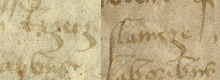 Dokument wydany w 1467 roku w Miechowie, mocą którego proboszcz Mikołaj i konwent miechowski przekazali Hińczy z Rogowa,
kasztelanowi sandomierskiemu, wieś klasztorną Krzesławice w powiecie krakowskim w zamian za pomoc okazaną przy wykupieniu
czynszu płaconego wikariuszom katedry krakowskiej ze wsi Targowica – oraz powiększenie zapisu nazwy wsi „Krzesławice”
(Archiwum Główne Akt Dawnych w Warszawie, sygn. perg. 2611)