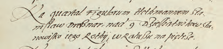 Z księgi radzieckiej zawierającej uchwały z lat 1538–1643 dotyczące organizacji życia publicznego miasta fragment wpisu z 1574 r.
dokumentującego powołanie Stanisława Dresznara na funkcję hetmana Kwartału Garncarskiego
(Archiwum Narodowe w Krakowie, sygn. rkps 1213, s. 36)