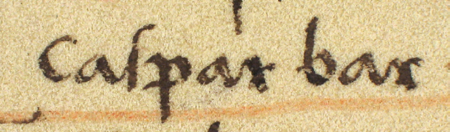 Dokument wydany w 1504 roku w Krakowie przez Aleksandra Jagiellończyka, w którym król pozwala
Kasprowi Berowi odprowadzić wodę z jego sadzawki do sadzawek królewskich – oraz powiększenie zapisu imienia
(Archiwum Państwowe w Krakowie, sygn. perg. 394)