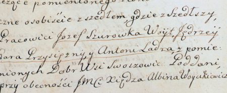 (Archiwum Prowincji Kanoników Regularnych Laterańskich w Krakowie,
sygn. Swoszowice 1721–1767, s. 367)