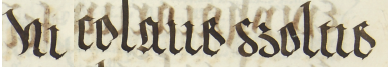 Z księgi radzieckiej Kazimierza obejmującej lata 1481–1508: fragment wpisu dokumentującego
wybór rady urzędującej na rok 1500, z Mikołajem Szlotisem w składzie – zbliżenie zapisu imienia
(Archiwum Narodowe w Krakowie, sygn. K 7, s. 376–377)