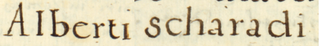 Z księgi radzieckiej Kazimierza obejmującej lata 1580–1583: wpis z 1581 roku otwierający sprawy rozpatrywane
przez radę miejską za kadencji burmistrzowskiej Wojciecha Długosza zwanego Szaradi – zbliżenie zapisu imienia
(Archiwum Narodowe w Krakowie, sygn. K 19, s. 95)