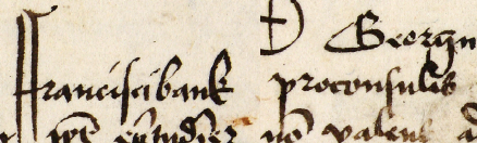 Z księgi radzieckiej obejmującej lata 1483–1500 strony 533–534 z wpisem z roku 1498 stwierdzającym, że w niedzielę
przed św. Bartłomieja Apostoła Jerzy Morsztyn (nr 287), w obecności rajców Franciszka Banka, wówczas burmistrza,
Adama Szwarca (nr 295) i Jana Bonera (nr 300), zeznał, iż sprzedał Leonardowi Ungesthümowi (nr 296) i jego żonie
Apolonii kram nabyty uprzednio od Łukasza, zięcia Matyspaska – oraz powiększenie zapisu imienia i funkcji burmistrza
(Archiwum Państwowe w Krakowie, sygn. rkps 430, s. 533–534)