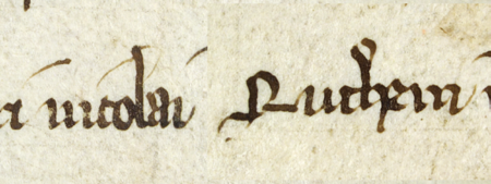 Akt z 1326 roku, wydany w Rzymie, w którym biskupi na prośbę Mikołaja Rusina udzielają 40 dni odpustu tym, którzy,
wyspowiadawszy się, odwiedzą kościół Mariacki w Krakowie w pewne oznaczone dni – oraz powiększenie zapisu imienia
(Archiwum Państwowe w Krakowie, sygn. perg. 11)