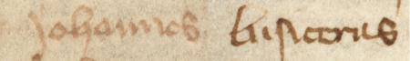 Z najstarszej zachowanej księgi radzieckiej Kazimierza obejmującej lata 1369–1381:
fragment wpisu dokumentującego wybór rajców na rok 1369, z Janem Lusicerusem w składzie –
oraz zbliżenie zapisu imienia (Archiwum Narodowe w Krakowie, sygn. K 1, s. 47)
