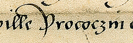Dokument wydany w 1532 roku w Krakowie, mocą którego król Zygmunt [Stary] zatwierdził akt sprzedaży,
w którym Barbara z Tęczyna, wdowa po Piotrze z Nowego Miasta, Dorota z Tęczyna, wdowa po Prokopie
Ossolińskim, chorążym lubelskim, oraz Jan, Stanisław, Sebastian i Zawisza z Mielca, bracia rodzeni, imieniem
swoim i nieletniego brata ich Waleriana sprzedali Prokocim i Piaski w ziemi krakowskiej za 2500 złotych
Janowi z Tarnowa, wojewodzie ruskiemu – oraz powiększenie zapisu nazwy wsi „Prokocim”
(Zakład Narodowy im. Ossolińskich we Wrocławiu, sygn. perg. BO nr 2938)