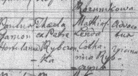 (Archiwum parafii Niepokalanego Serca NMP w Krakowie,
RLCNM 1784–1832, s. 128)