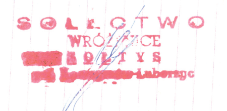 (1984)
Odciski pieczęci urzędowych Wróżenic
z lat 1847, 1925, 1946 i 1984
(Archiwum Narodowe w Krakowie,
sygn. WM 563a, nlb.; sygn. PUZKr 61, nlb.;
sygn. UW II 391, s. 587;
sygn. 29/1632/101, nlb.)