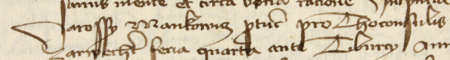 Z księgi testamentów obejmującej lata 1427–1623 strony 54–55 z wpisem z 1458 roku, stwierdzającym, że Marcin Pasternak, kowal,
złożył swoje zeznanie testamentowe w obecności rajców Jarosza Mankowicza, ówcześnie burmistrza, i Tomasza Zarwechtera
(nr 231) – oraz powiększenie zapisu imienia i funkcji burmistrza (Archiwum Państwowe w Krakowie, sygn. rkps 772, s. 54–55)