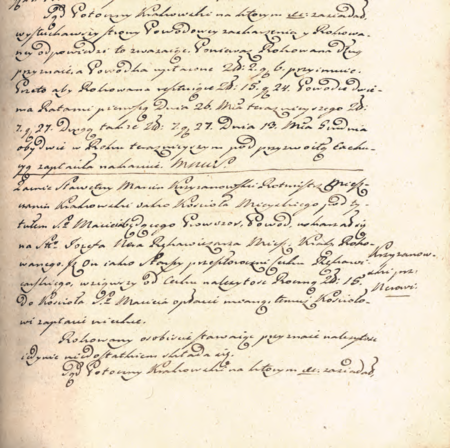 Z akt sądów potocznych wpis z 1792 r. stwierdzający, że: Sławetny Marcin Krzyżanowski Rotmistrz Mieszczanin Krakowski
jako Kościoła Miejskiego św. Macieja Prowizor uskarżył się na Józefa Nera rękawiczarza, starszego przełożonego cechu
rękawiczarskiego, [że ten] wziąwszy od cechu 15 złotych na rzecz kościoła św. Macieja zapłacić nie chce
(Archiwum Narodowe w Krakowie, sygn. rkps 1156, s. 33)