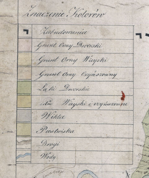 Mapa 172b. Zesławice (fragment). 