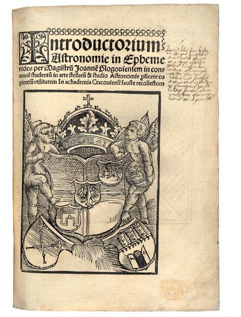 (454) Rok 1531 – drzeworyt na stronie tytułowej dzieła Grzegorza
z Szamotuł Lectura super titulo de Regulis Juris
Libro Sexto, wydanego w krakowskiej oficynie Floriana
Unglera (MK, nr inw. S.I.27)