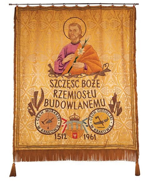 (680) Rok 1961 – sztandar Cechu Rzemiosł Budowlanych
w Krakowie (udostępnione przez
organizację cechową)